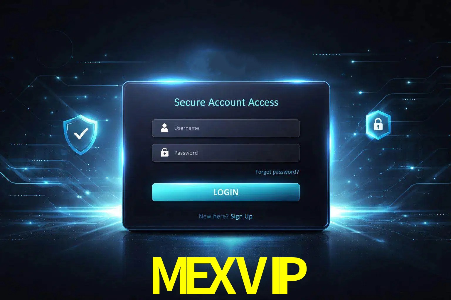 Pantalla de inicio de sesión de cuenta MEXVIP para usuarios en México